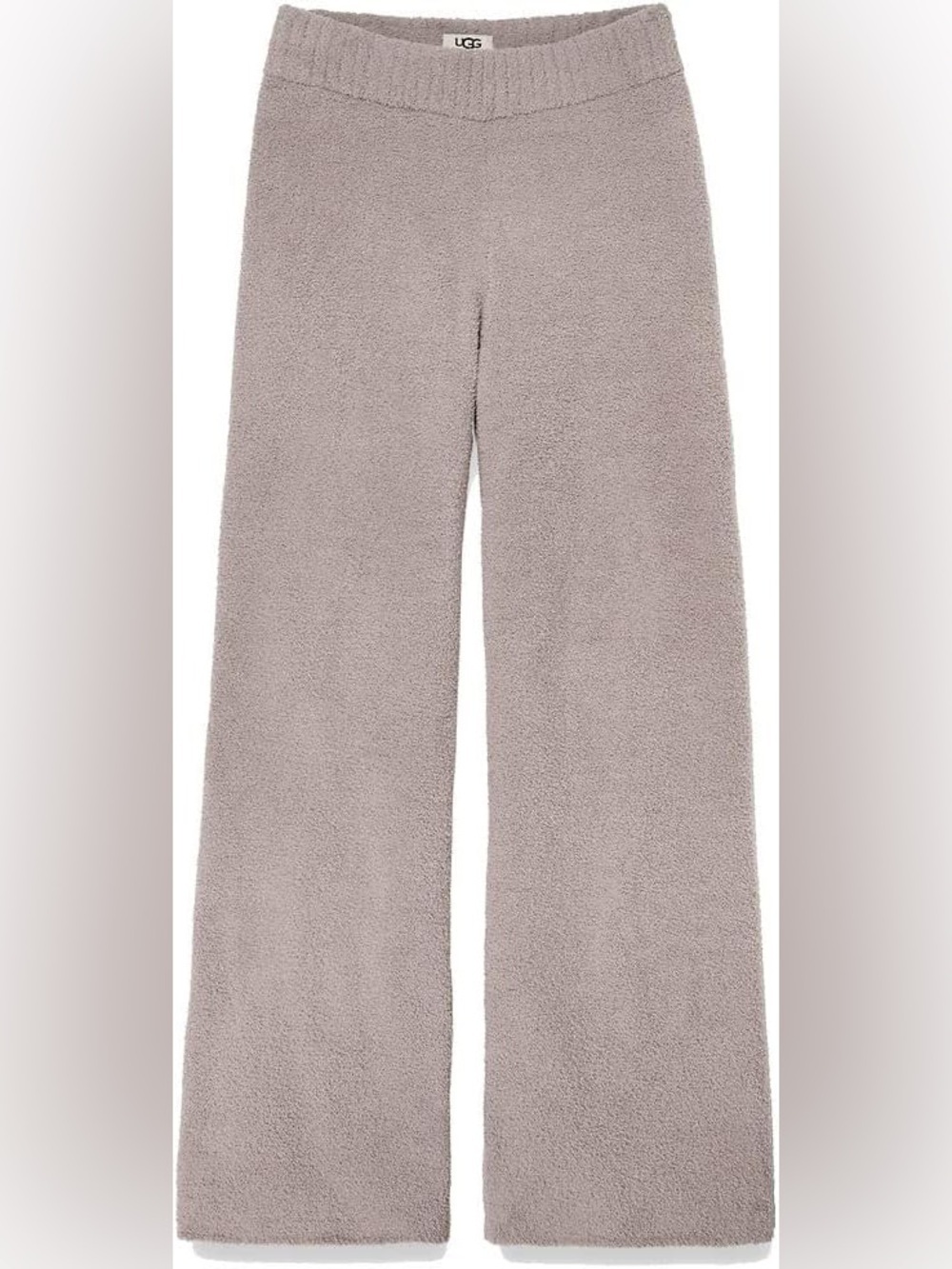 UGG Women’s Soft Plush Terri Wide-Leg Pants in Granite Size S